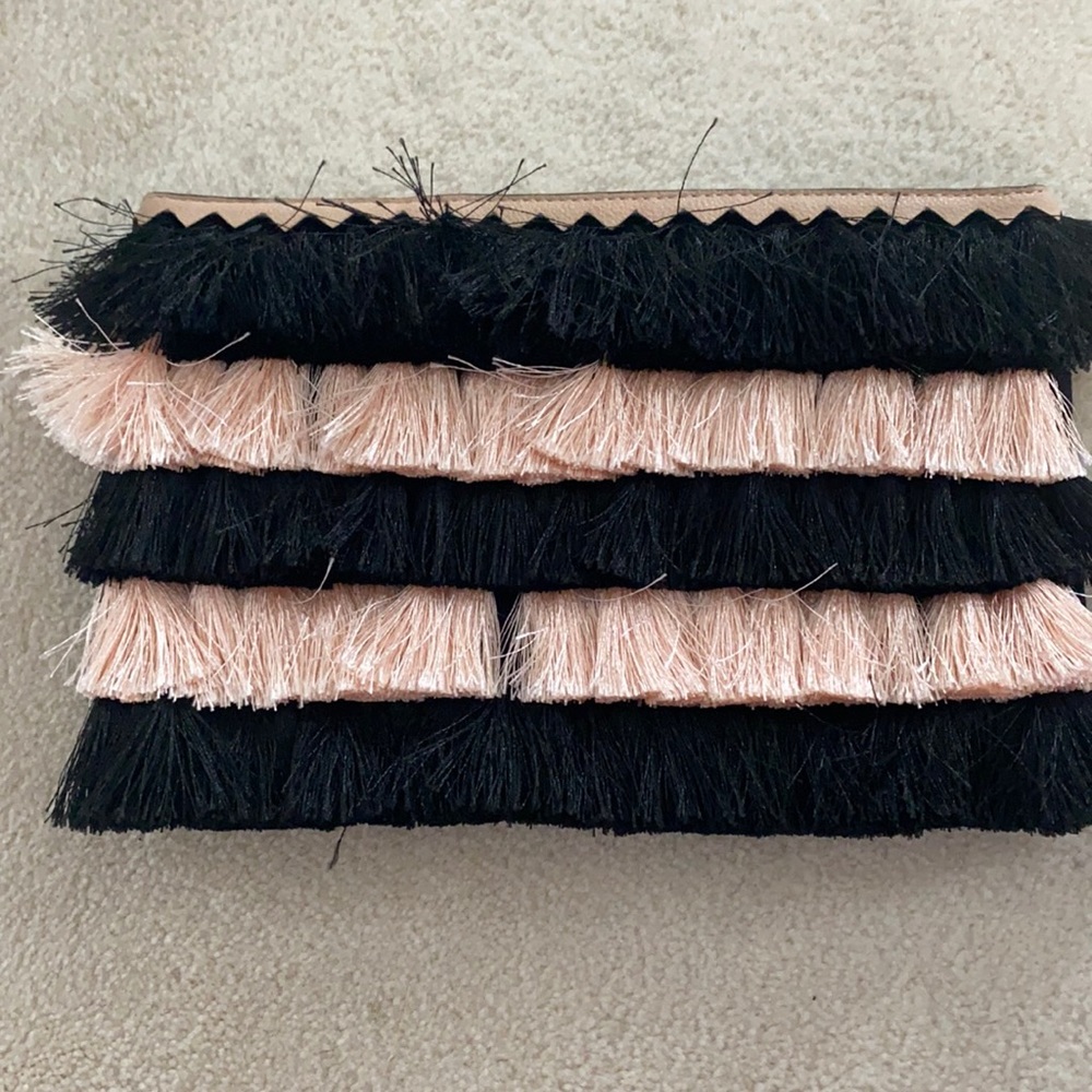 Stella and dot fringe clutch